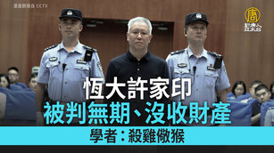 恆大許家印被判無期、沒收財產 學者：殺雞儆猴
