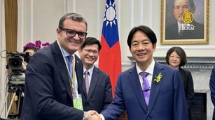 圖為2024年錢益友參加賴清德總統就職典禮 ( 來源：錢益友辦公室 )