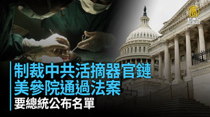 美參院通過法案 制裁中共活摘器官鏈 要總統公布名單