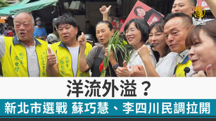 洋流外溢？新北市選戰 蘇巧慧、李四川民調拉開