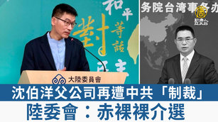 沈伯洋父公司再遭中共「制裁」 陸委會：赤裸裸介選